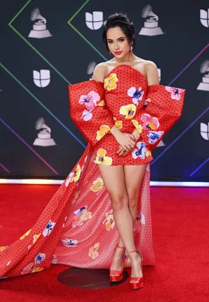 Becky G Lighting Up The Stage At The 22nd Latin Awards. Wallpaper