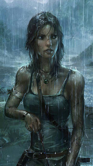 Become An Adventurer With Lara Croft On Your Mobile Phone! Wallpaper