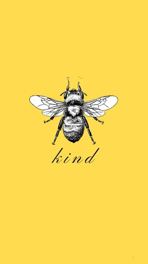 Bee Kind Iphone Wallpaper
