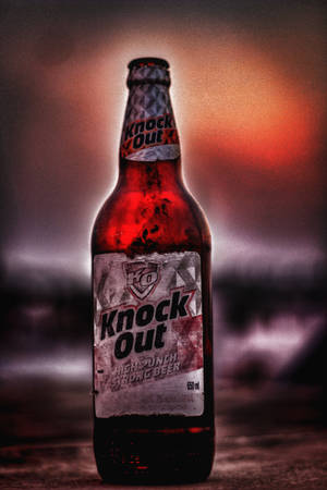 Beer Bottle Knock Out Brand Wallpaper