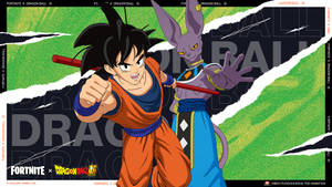 Beerus And Goku Pose Wallpaper