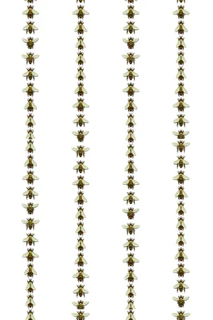 Bees Lined Up Pattern Iphone Wallpaper