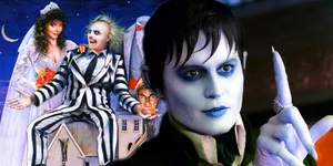 Beetlejuice Movie Characters Collage Wallpaper