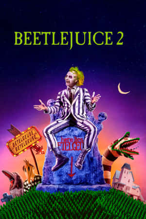 Beetlejuice2 Movie Poster Wallpaper