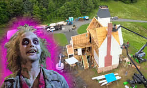 Beetlejuice2 Movie Set Construction Wallpaper