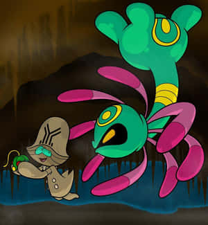 Beheeyem And Armaldo Wallpaper