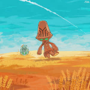 Beheeyem In A Field Wallpaper