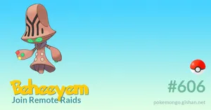 Beheeyem Number 606 Wallpaper