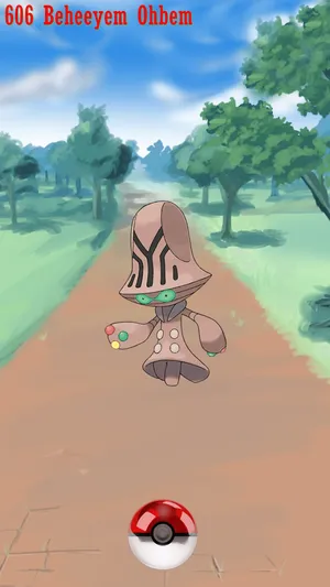 Beheeyem On The Road Wallpaper