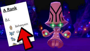 Beheeyem Rank Card Wallpaper