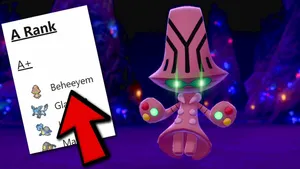 Beheeyem Rank Card Wallpaper