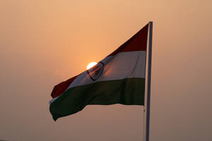 Behind The Indian Flag Wallpaper