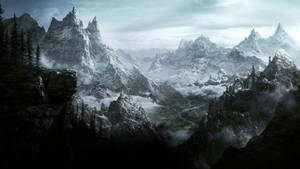 Behold, The Breathtaking Scenery And Beauty Of Skyrim. Wallpaper