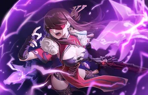 Beidou - The Fearless Leader Of The Crux Fleet In Genshin Impact Wallpaper