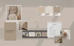 Beige Aesthetic Laptop Colors Wallpaper