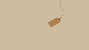 Beige Aesthetic Tag Suspended Wallpaper