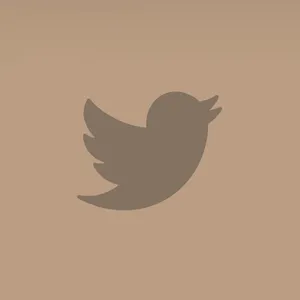 Beige And Brown Twitter Logo Wallpaper