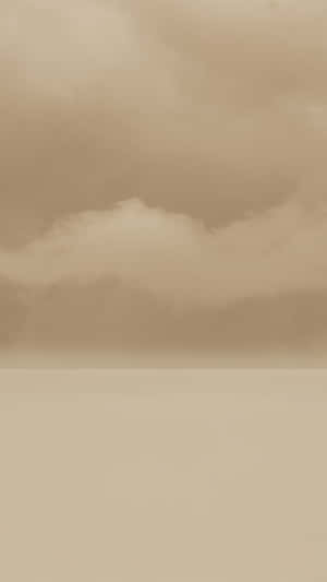 Beige_ Cream_ Clouds_ Aesthetic Wallpaper