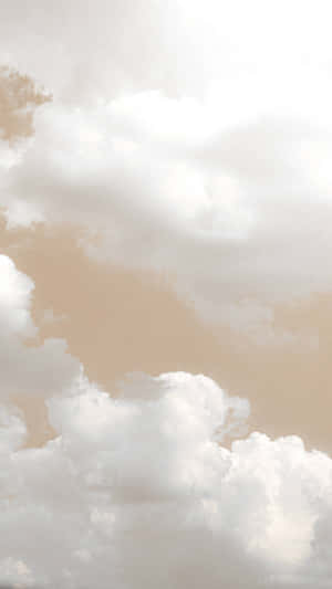 Beige_ Cream_ Cloudscape_ Aesthetic.jpg Wallpaper