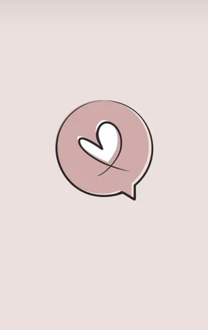 Beige Heart For Instagram Stories Wallpaper