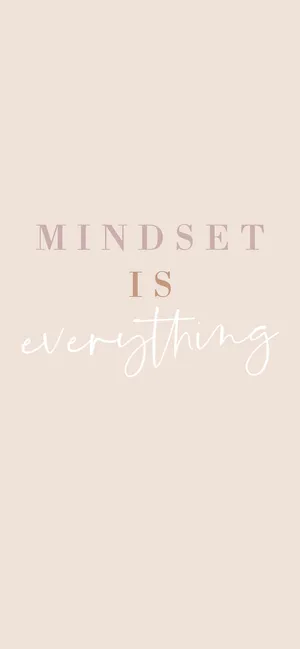 Beige Minimalist Mindset Wallpaper