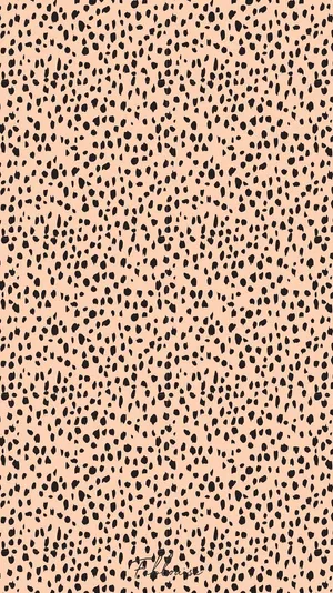 Beige Pattern Cute Cheetah Print Wallpaper