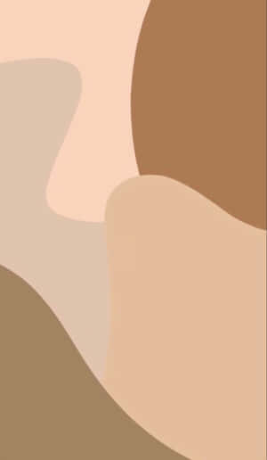 Beige Tan Abstract Art Wallpaper
