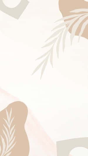 Beige Tan Aesthetic Abstract Design Wallpaper