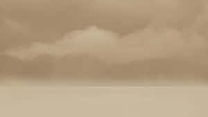 Beige Tan Clouds Aesthetic Wallpaper