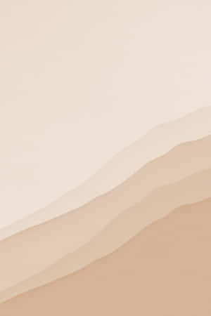 Beige Tan Waves Aesthetic Wallpaper