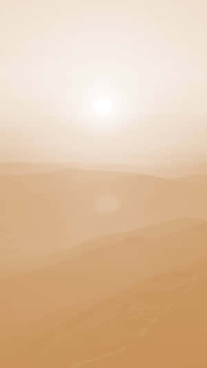 Beige Vanilla Desert Sunrise Wallpaper