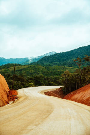 Belize Canyon Road Wallpaper