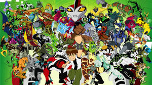 Ben 10 All Alien Transformations Wallpaper