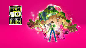 Ben 10 Ultimate Alien Pink Wallpaper