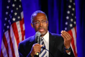 Ben Carson And American Flags Wallpaper