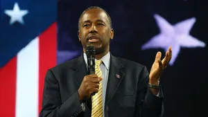 Ben Carson Delivering A Speech Wallpaper