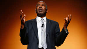 Ben Carson Speaking Passionately Wallpaper