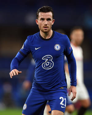 Ben Chilwell Blue Football Jersey Wallpaper