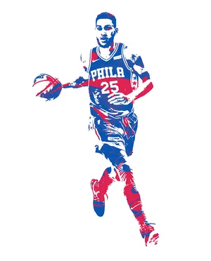 Ben Simmons Vector Art Wallpaper