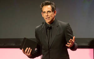 Ben Stiller Giving Speech Wallpaper