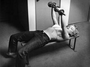 Bench Press Marilyn Monroe Wallpaper