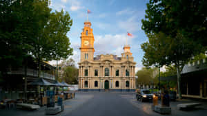 Bendigo Historic Town Hall Dusk Wallpaper