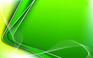 Bending Green Abstract Lines Wallpaper