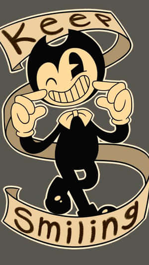 Bendy Wallpaper With Sinister Grin Wallpaper