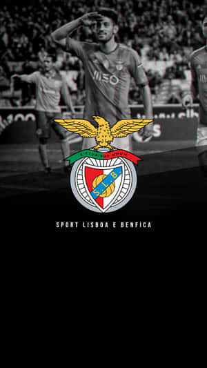 Benfica Player Celebrationwith Club Emblem Wallpaper