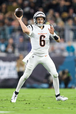 Bengals Quarterback Action Shot Wallpaper