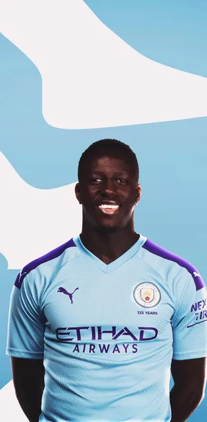 Benjamin Mendy Blue Purple Jersey Wallpaper