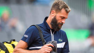 Benoit Paire Looking Down Wallpaper