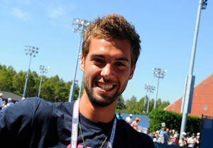 Benoit Paire Smiling Brimming With Confidence Wallpaper