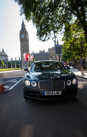 Bentley Car Near Big Ben Iphone Wallpaper